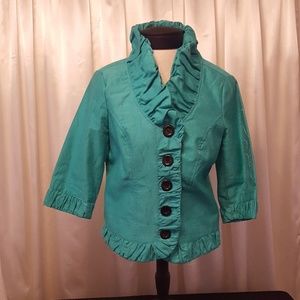 Multiples green evening jacket